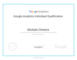Google Analytics - certificazione academy fors ads