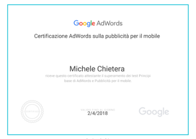 Pubblicità Mobile - certificazione academy fors ads